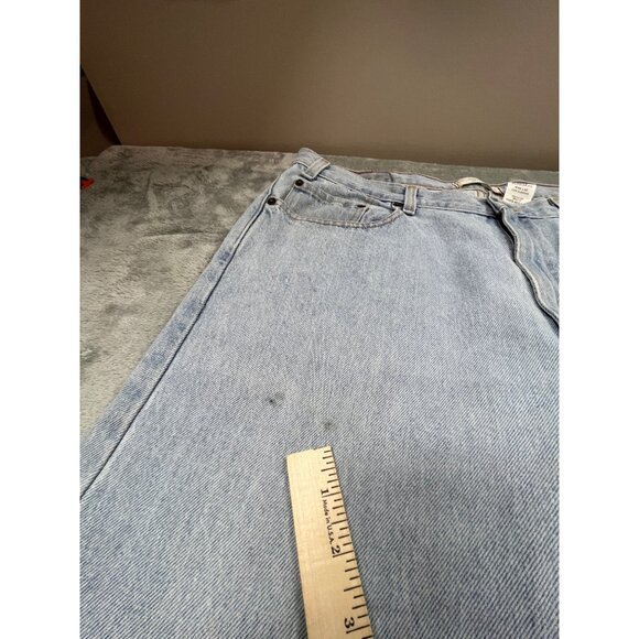 Vintage Levis Strauss 519 Mens 39x30.5 Signature Regular Fit Jeans Light Wash - Picture 12 of 14